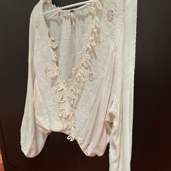 Brand: Free people Size: XS Style: Free people open shirt with fringe - Picture 5 of 5